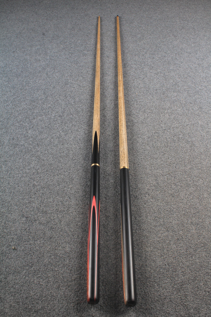 woods 3/4 handmade ASH english 8 ball  pool cue + break cue + case # 5946