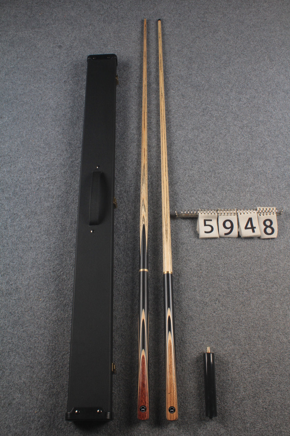 3/4 ASH english pool cue + break cue + case # 5948