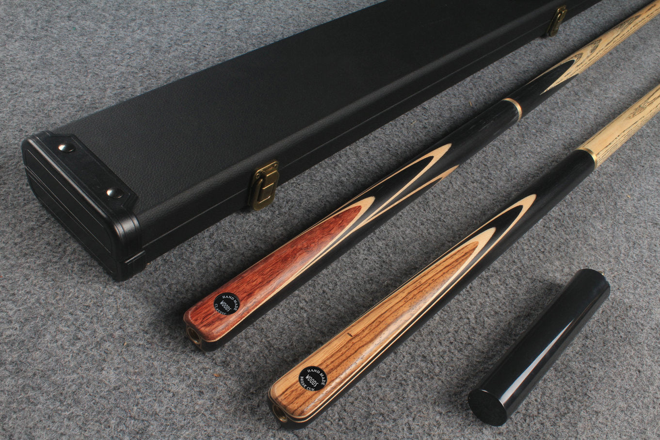 3/4 ASH english pool cue + break cue + case # 5948