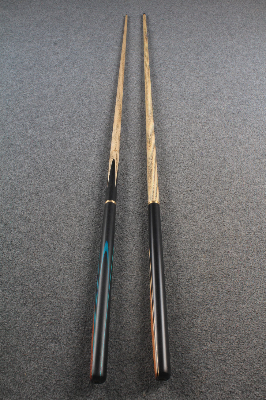 woods 3/4 handmade ASH english 8 ball  pool cue + break cue + case # 5950