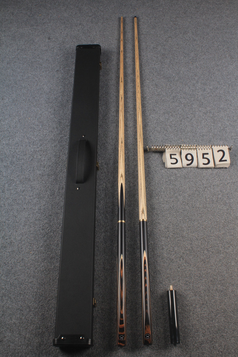 woods 3/4 handmade ASH english 8 ball  pool cue + break cue + case # 5952