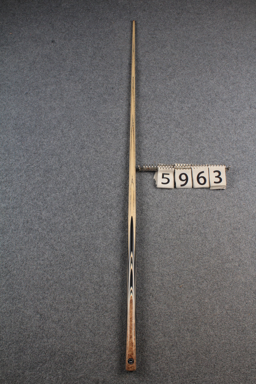woods 1 piece handmade ash snooker / pool cue # 5963