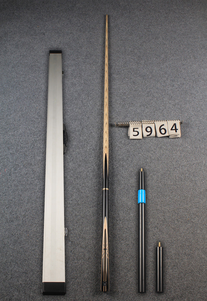 woods 3/4 handmade ash 60'' snooker / pool cue # 5964