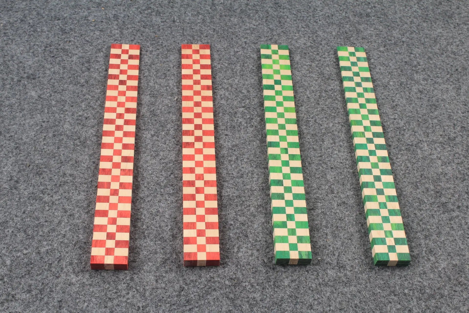 hand spliced plaid pattern wood splices for snooker cue WOODS CUES