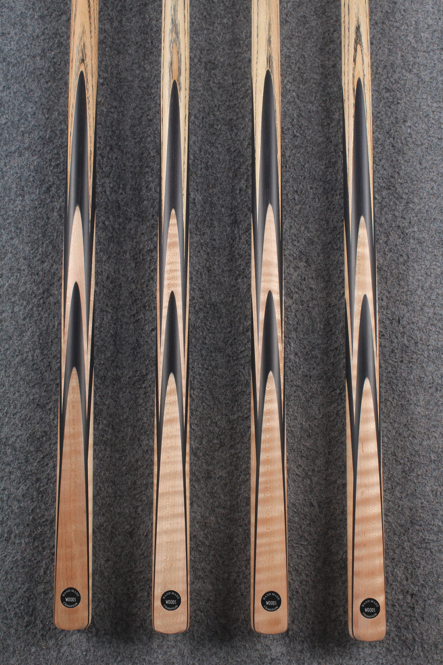 WOODS 1 piece handmade ash 8 ball pool cue  #6002- #6005