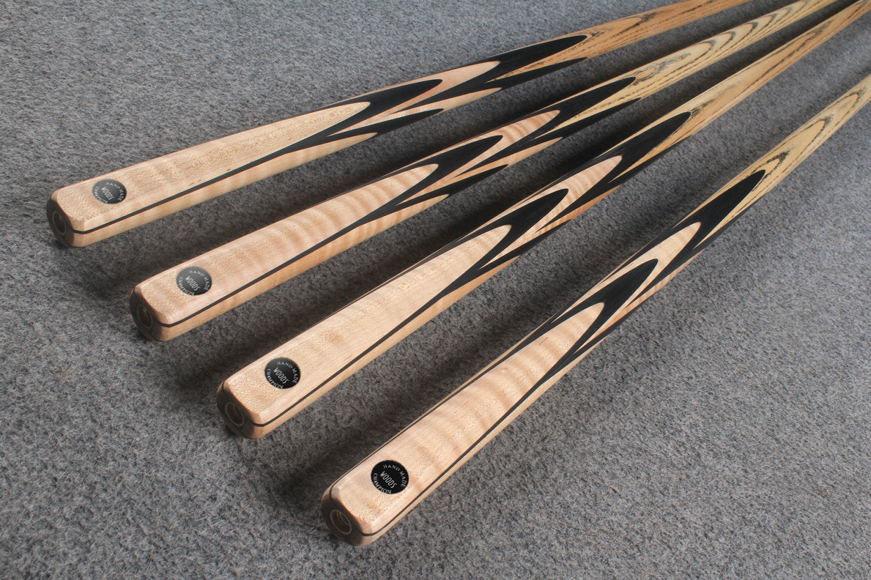 WOODS 1 piece handmade ash 8 ball pool cue  #6002- #6005