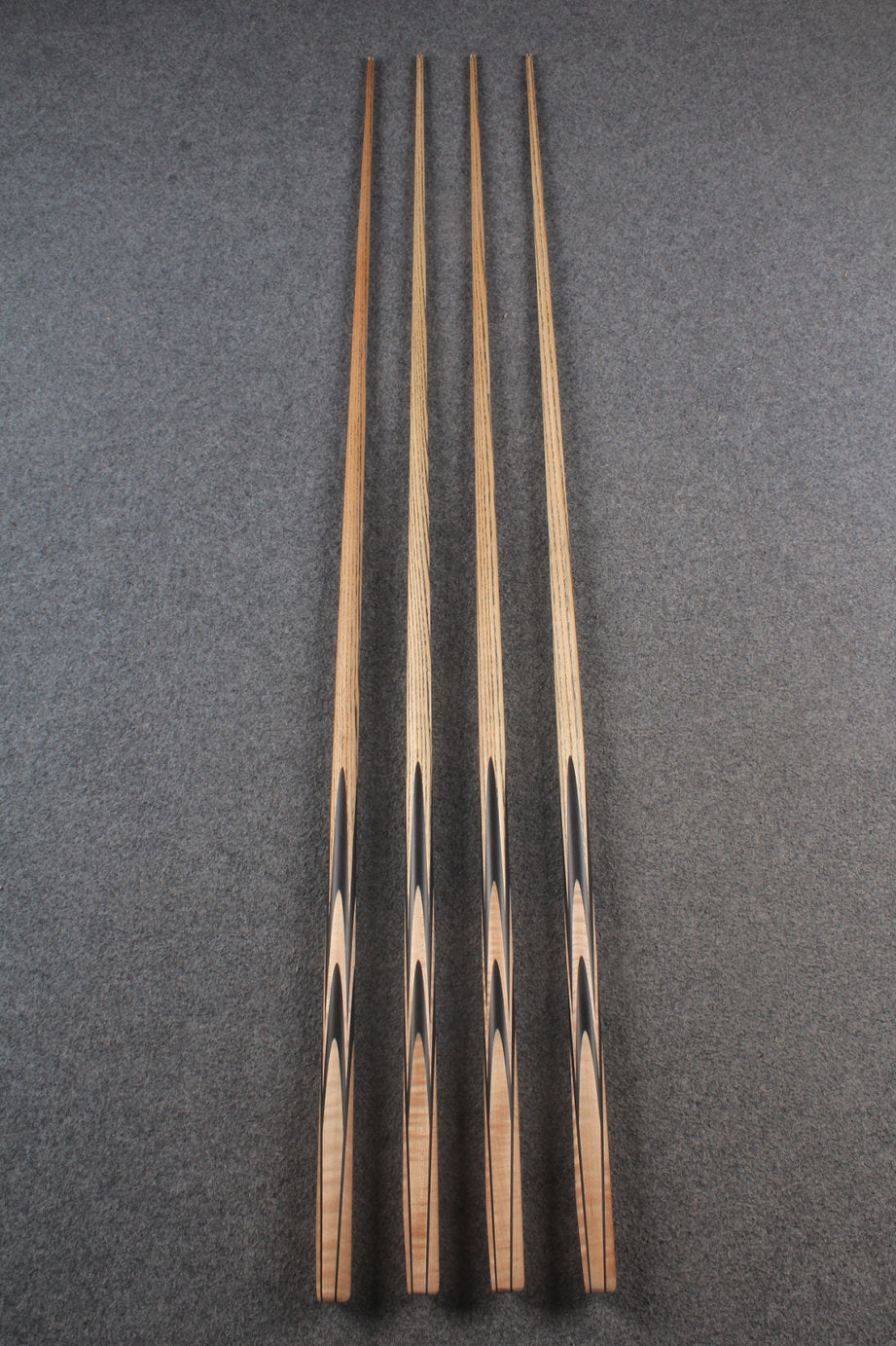 WOODS 1 piece handmade ash 8 ball pool cue  #6002- #6005