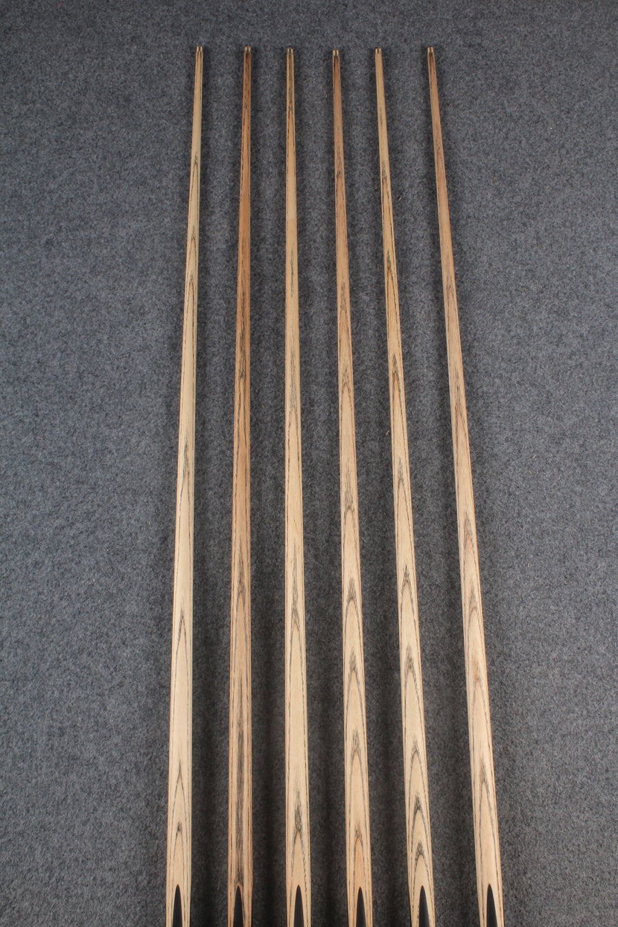 WOODS 1 piece handmade ash snooker / pool cue  #6006- #6011