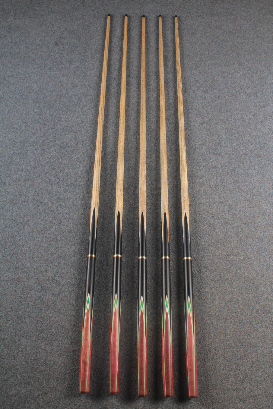 woods 3/4 handmade ash 59'' chinese 8 ball pool cue  #6012 - #6016