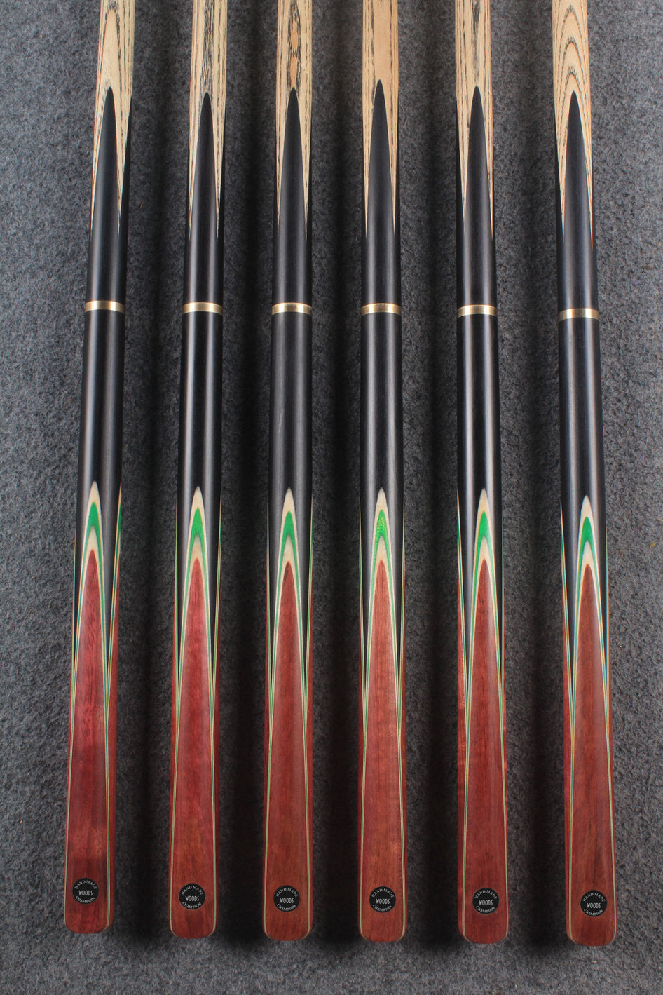 3/4 ash 59'' english pool cue  #6022 - #6027 WOODS CUES