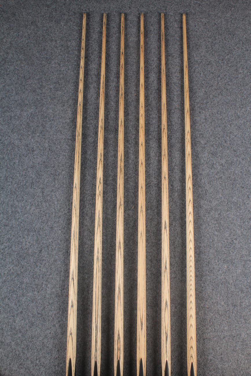 3/4 ash 59'' english pool cue  #6022 - #6027