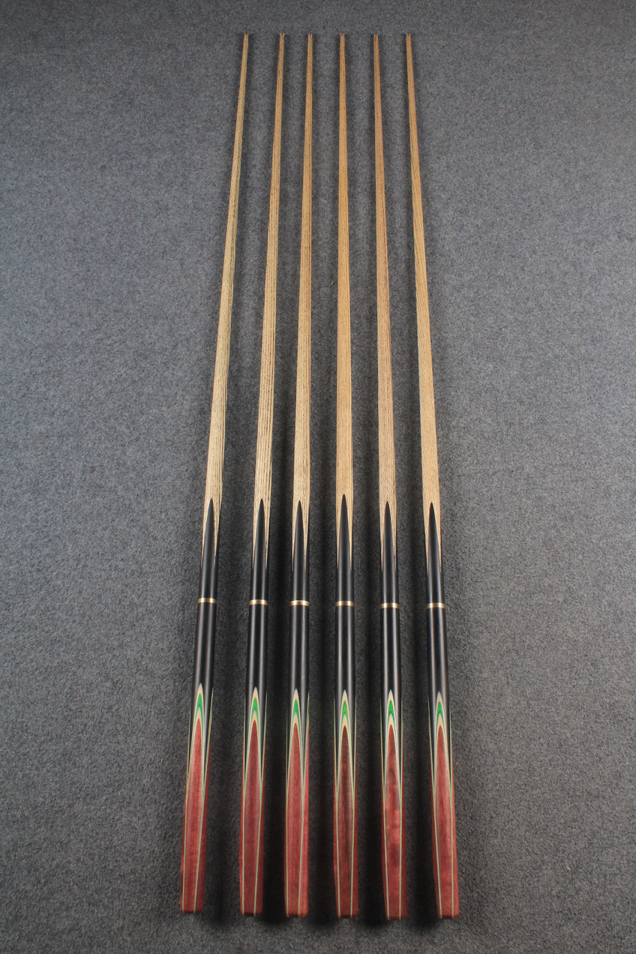 3/4 ash 59'' english pool cue  #6022 - #6027 WOODS CUES