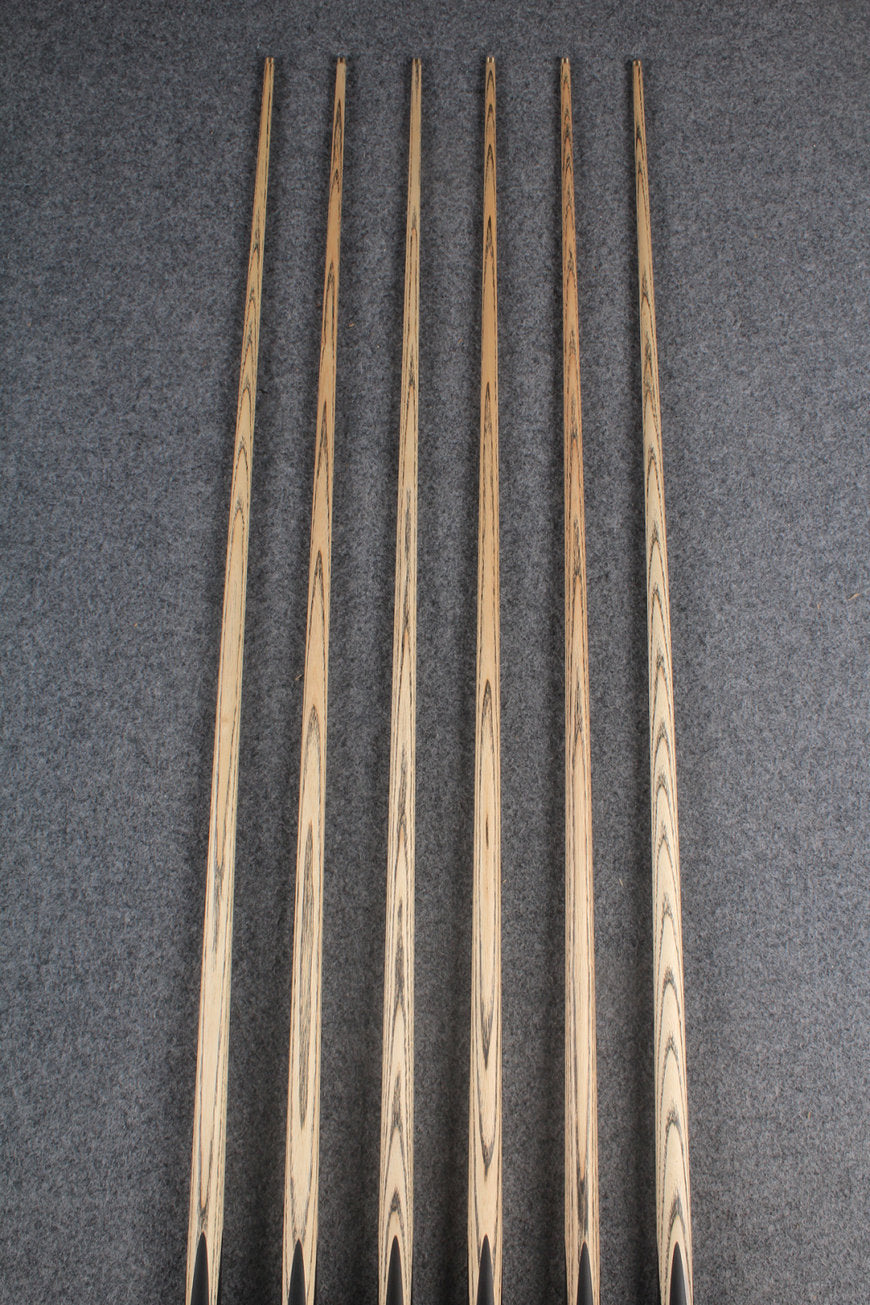 3/4 ash 59'' english pool cue  #6028 - #6033 WOODS CUES