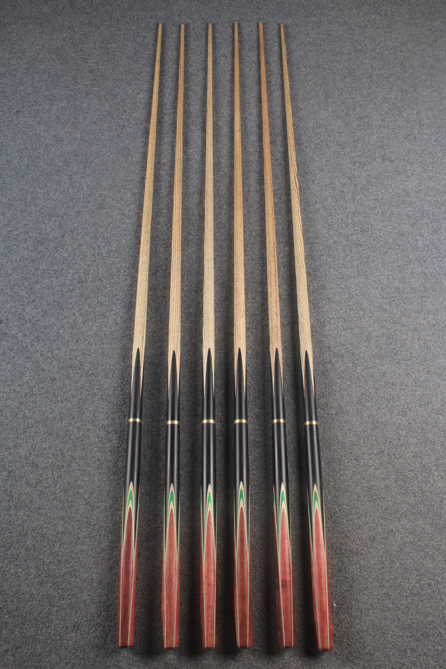 3/4 ash 59'' english pool cue  #6028 - #6033