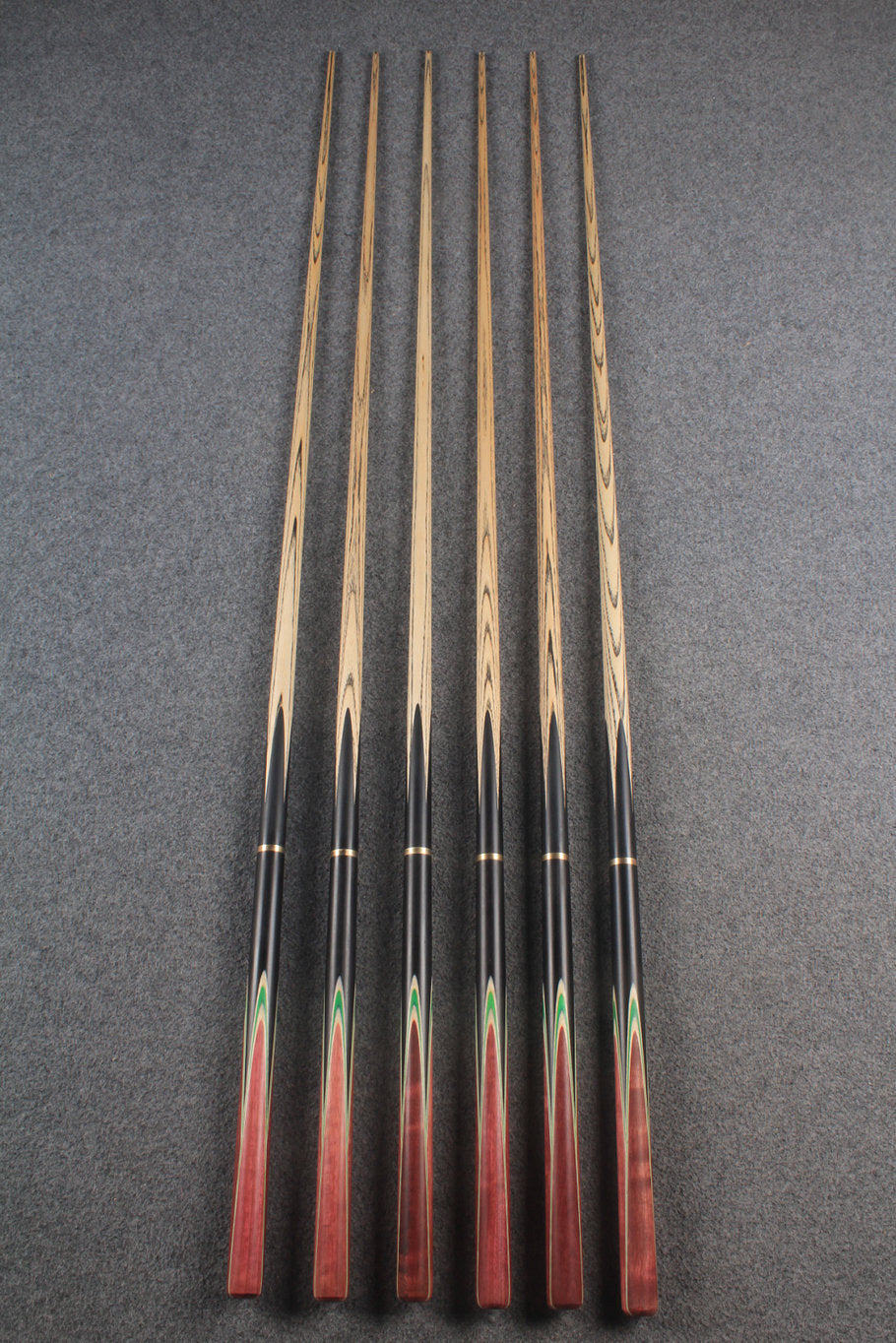 3/4 ash 59'' english pool cue  #6028 - #6033 WOODS CUES