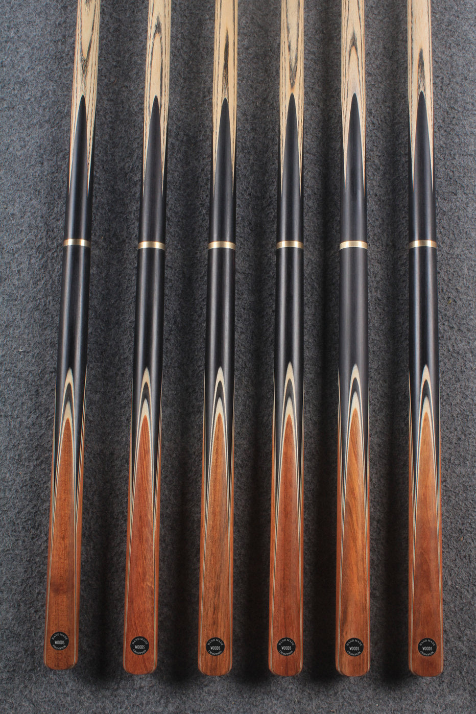 woods 3/4 handmade ash 59'' 8 ball pool cue  #6034 - #6039