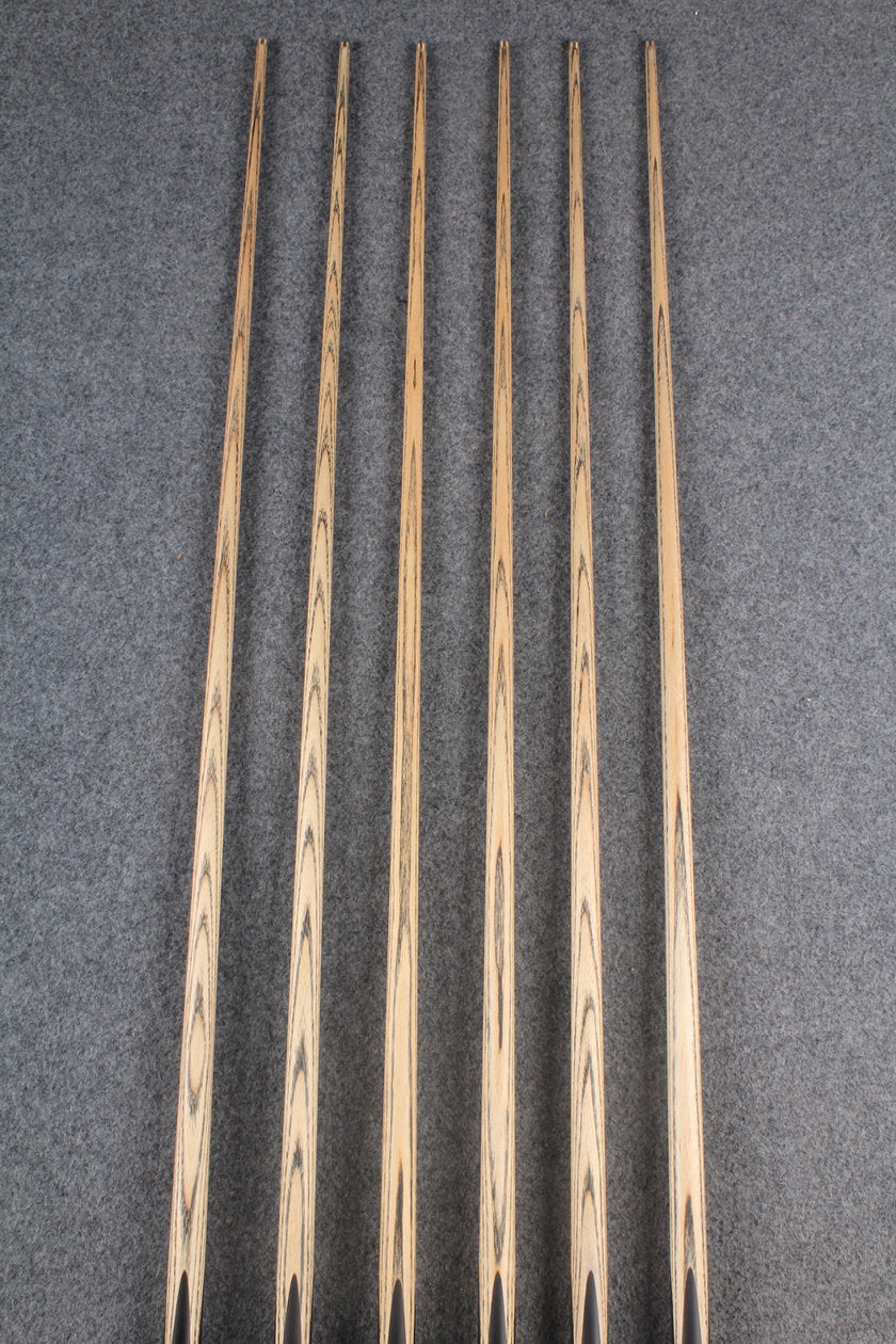 woods 3/4 handmade ash 59'' 8 ball pool cue  #6034 - #6039