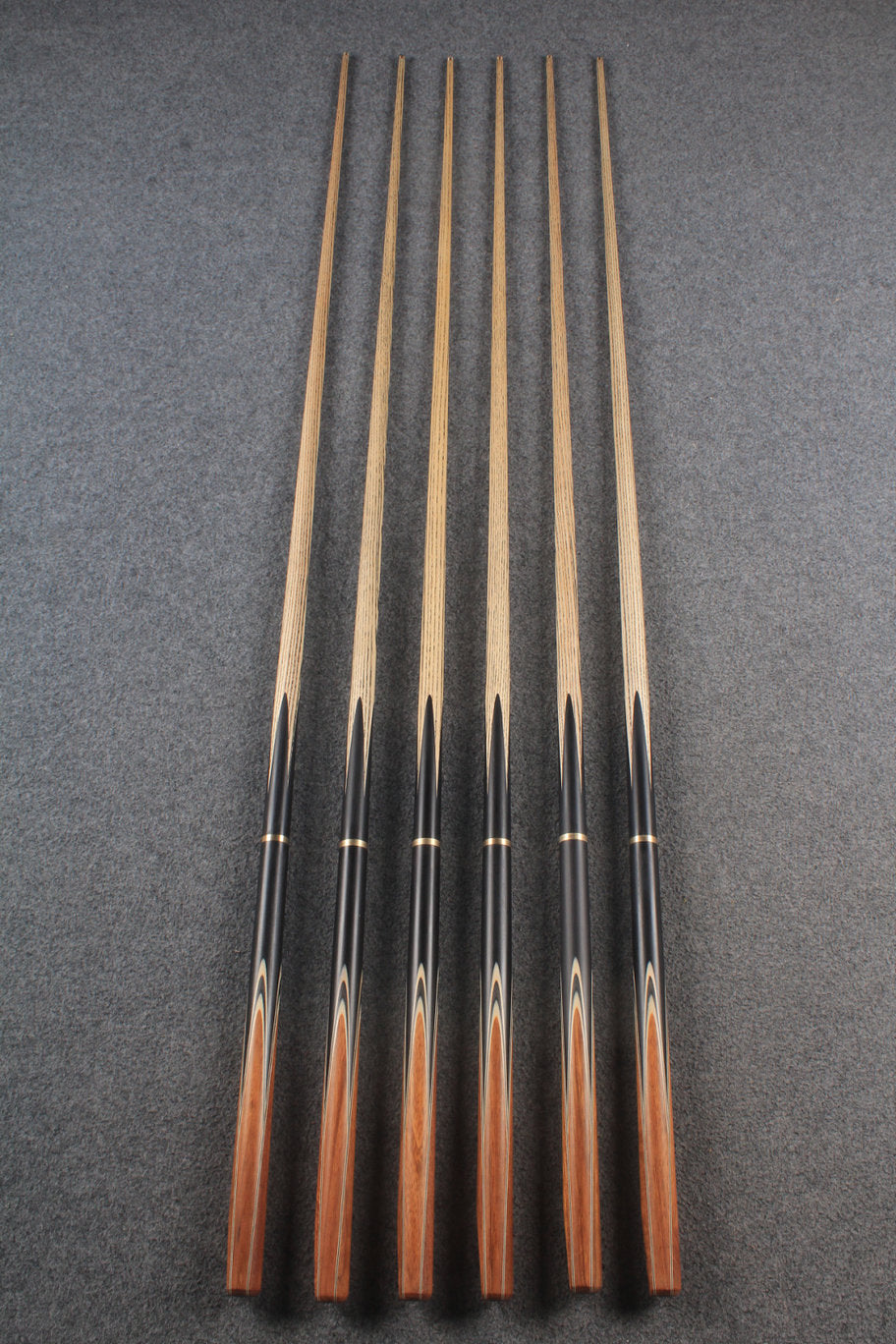 woods 3/4 handmade ash 59'' 8 ball pool cue  #6034 - #6039