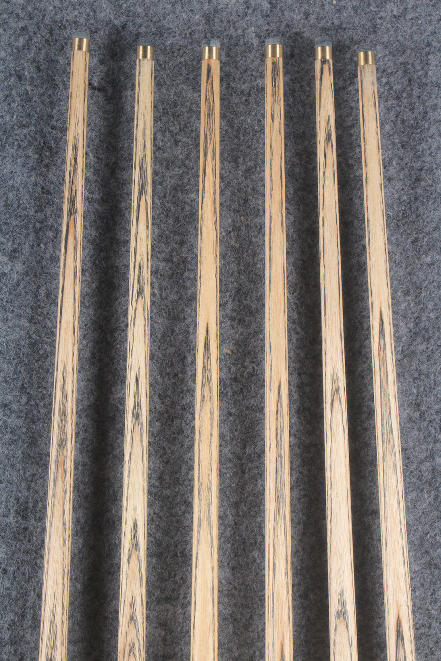 woods 3/4 handmade ash 59'' 8 ball pool cue  #6034 - #6039