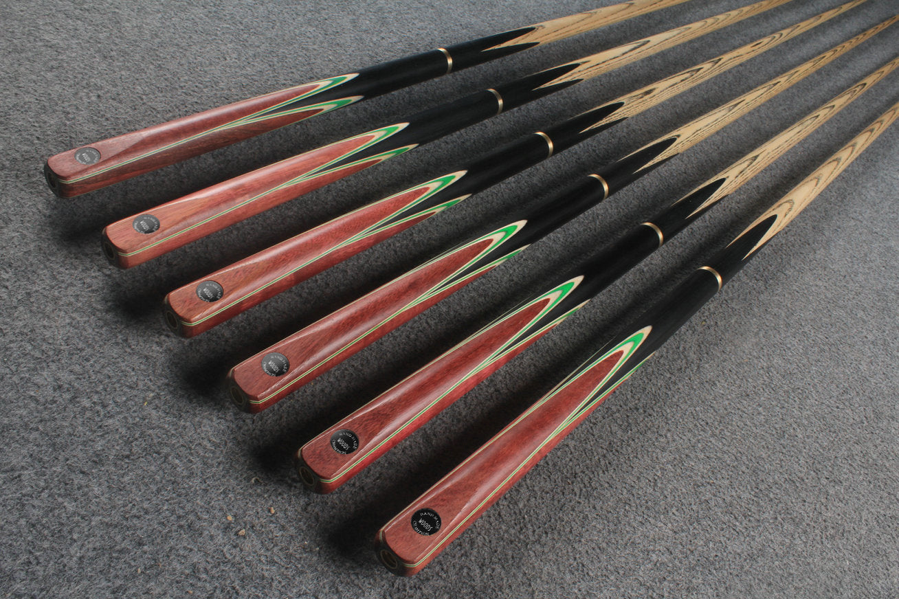 woods 3/4 handmade ash 59'' snooker / pool cue  #6040 - #6045
