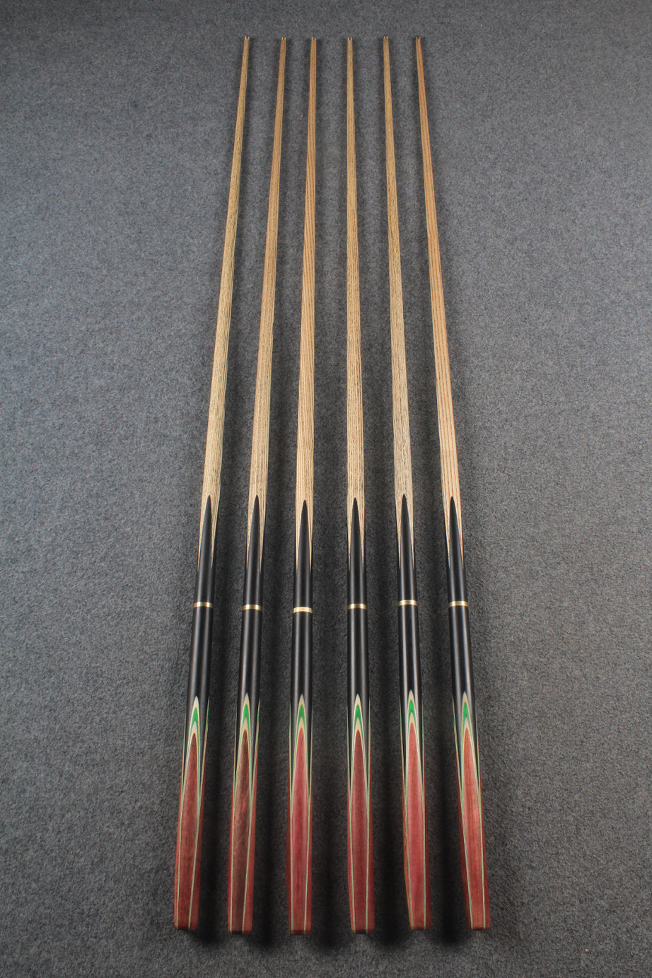 woods 3/4 handmade ash 59'' snooker / pool cue  #6046 - #6051
