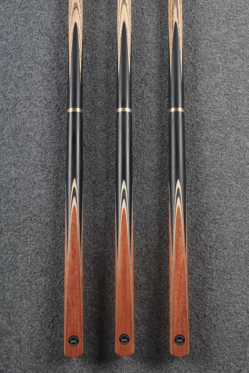 woods 3/4 handmade ash 59'' snooker / pool cue  #6058 - #6060