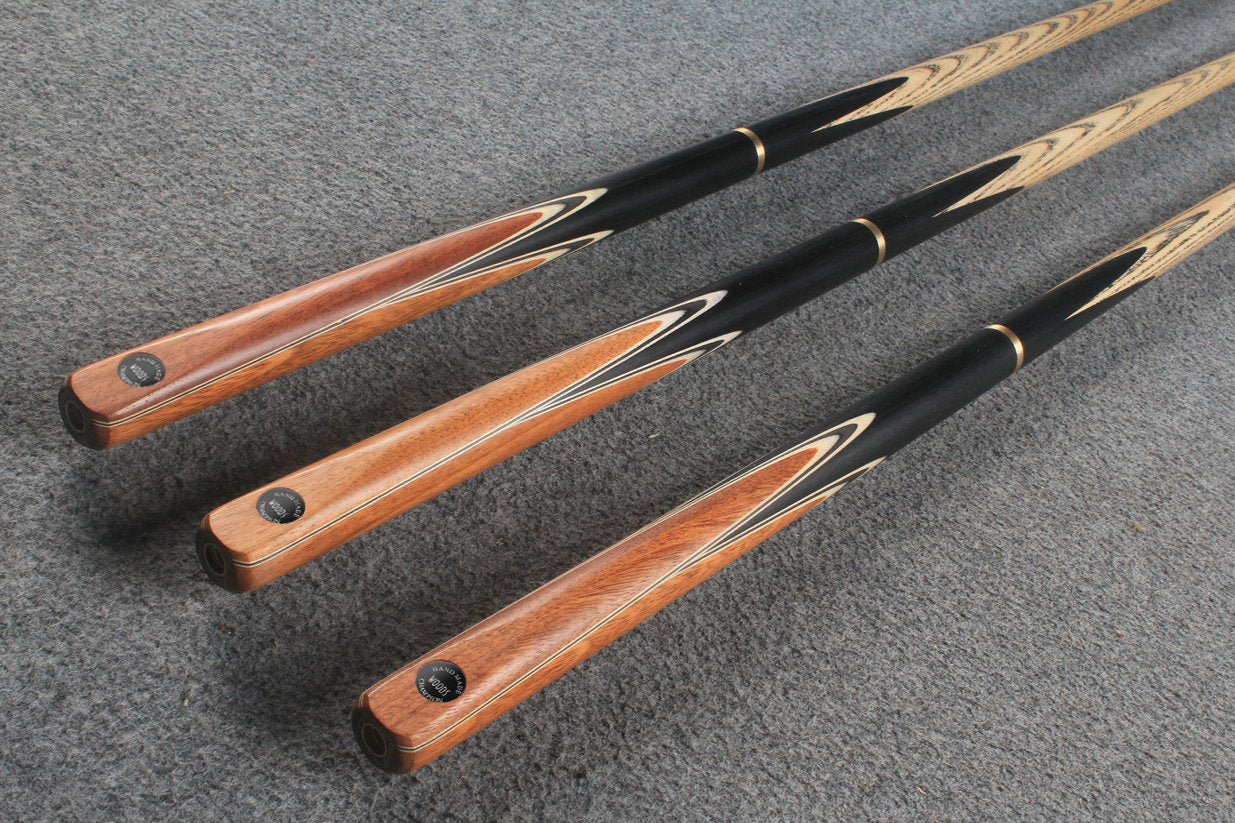 woods 3/4 handmade ash 59'' snooker / pool cue  #6058 - #6060