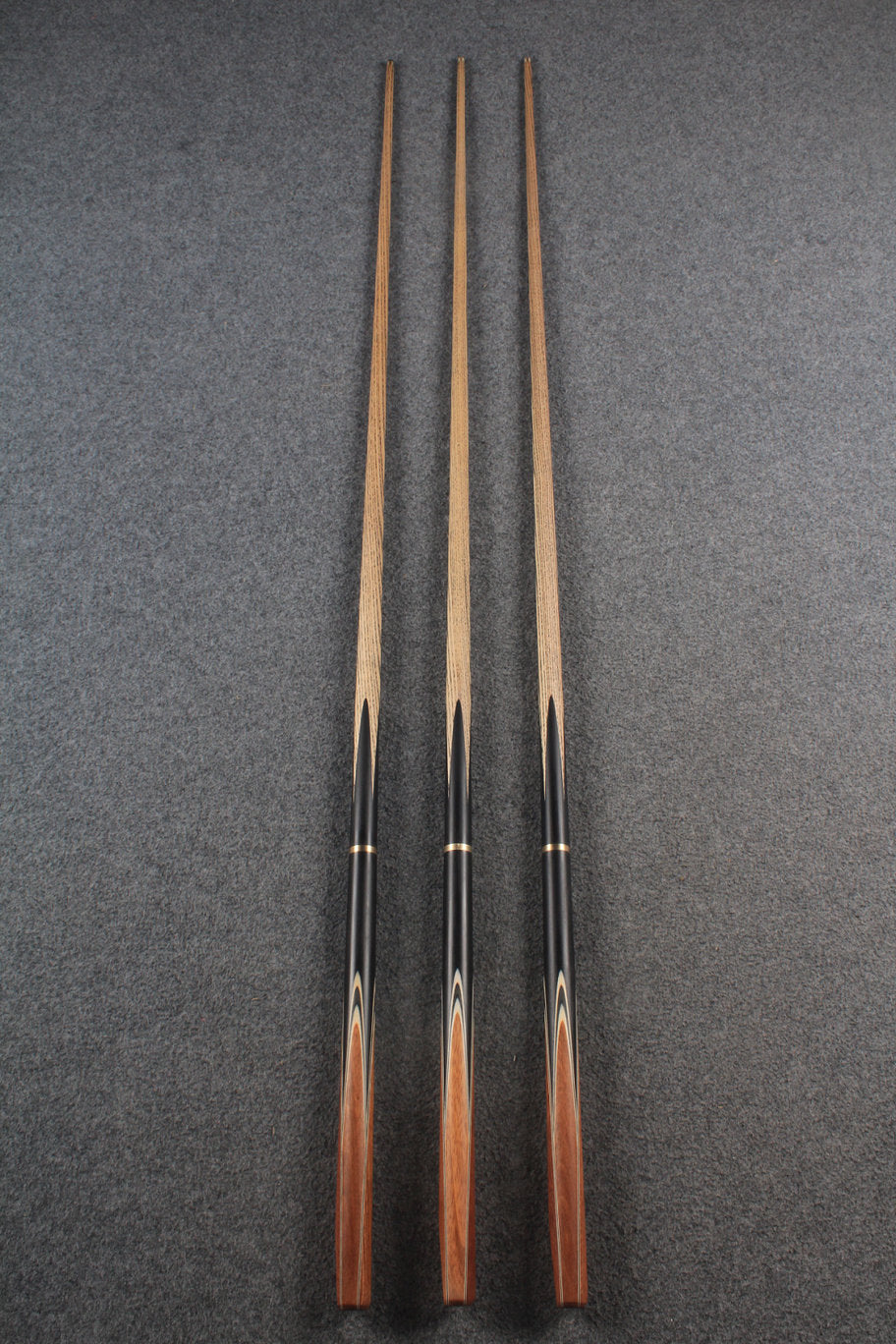 woods 3/4 handmade ash 59'' snooker / pool cue  #6058 - #6060