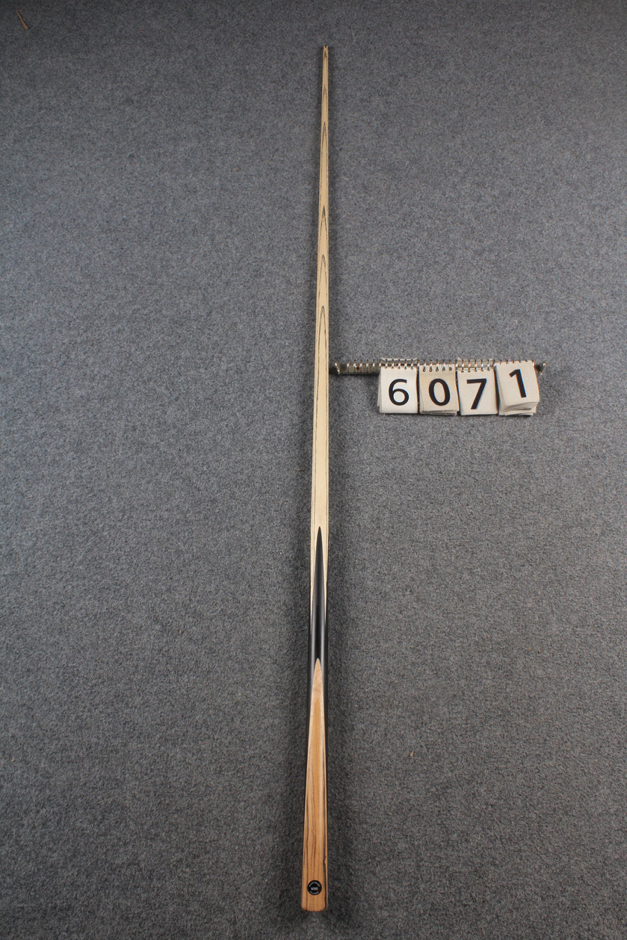 woods 1 piece handmade ash 60" snooker / pool cue  #6071