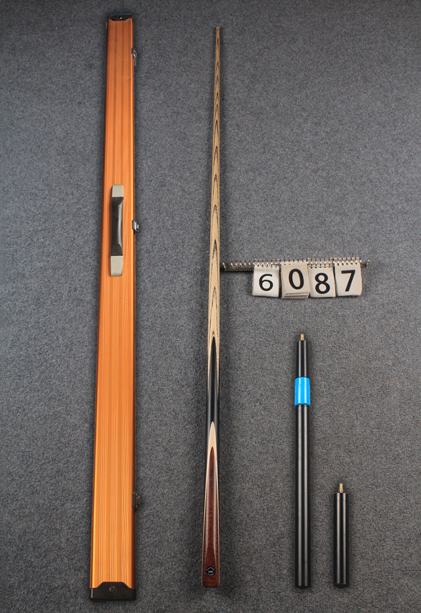1 piece ash snooker cue snakewood # 6087