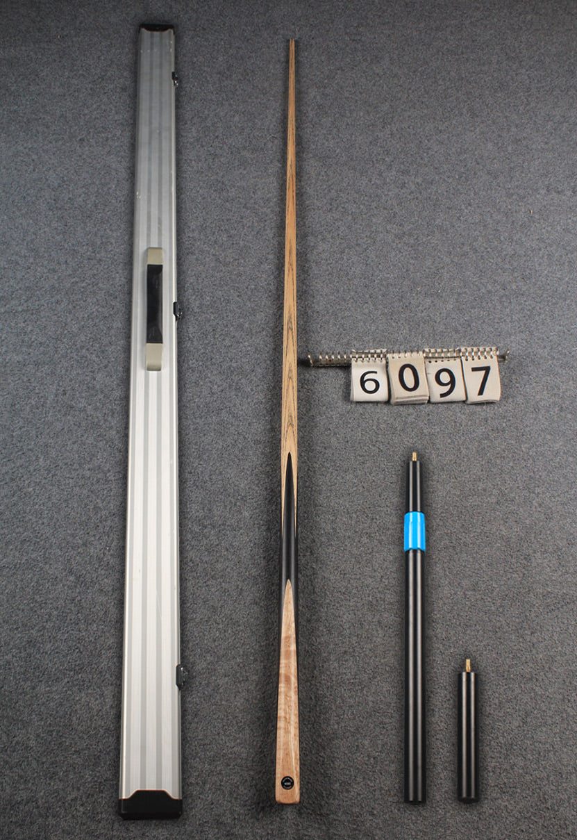 woods 1 piece handmade ash snooker / pool cue # 6097