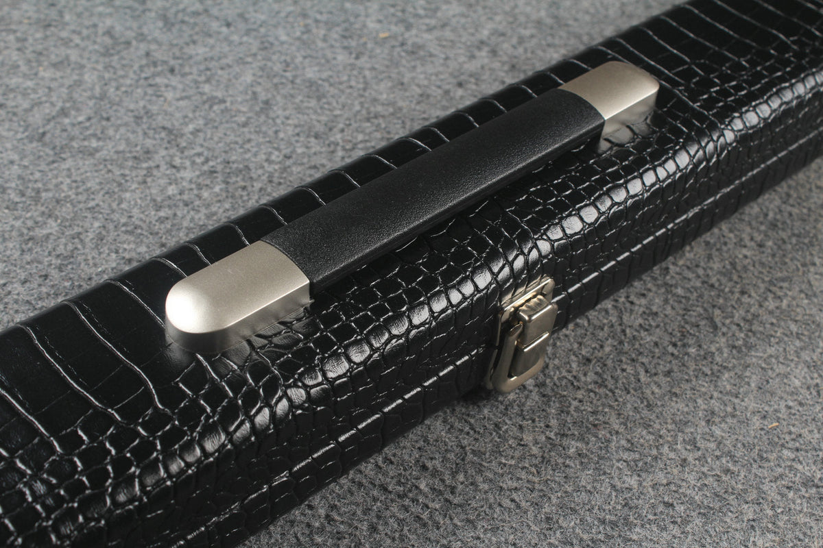 1 piece leather case with 2 slots for 60'' cue WOODS CUES