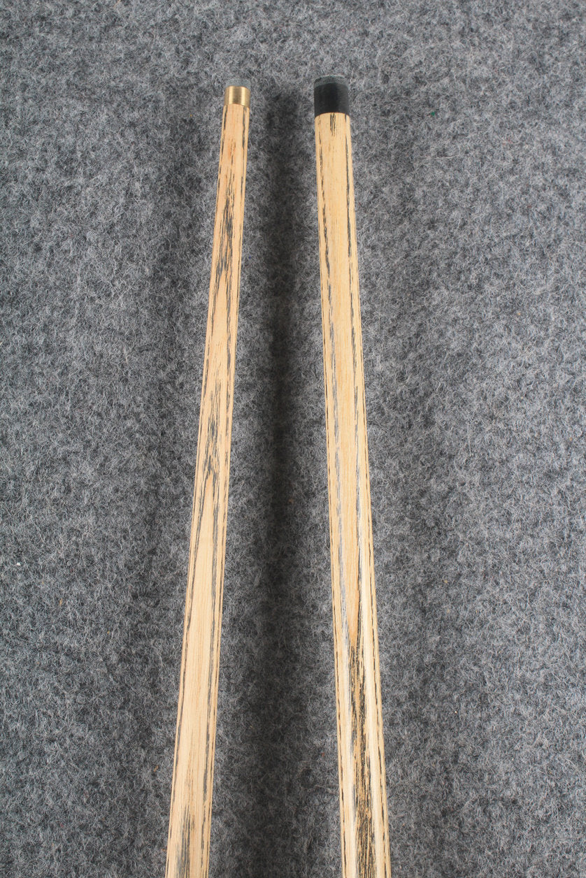 woods 1 piece handmade ASH english 8 ball  pool cue + break cue + case # 6100