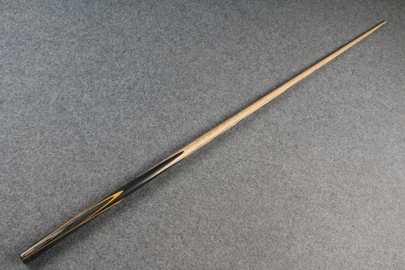 woods 1 piece handmade ASH english 8 ball  pool cue + break cue + case # 6100