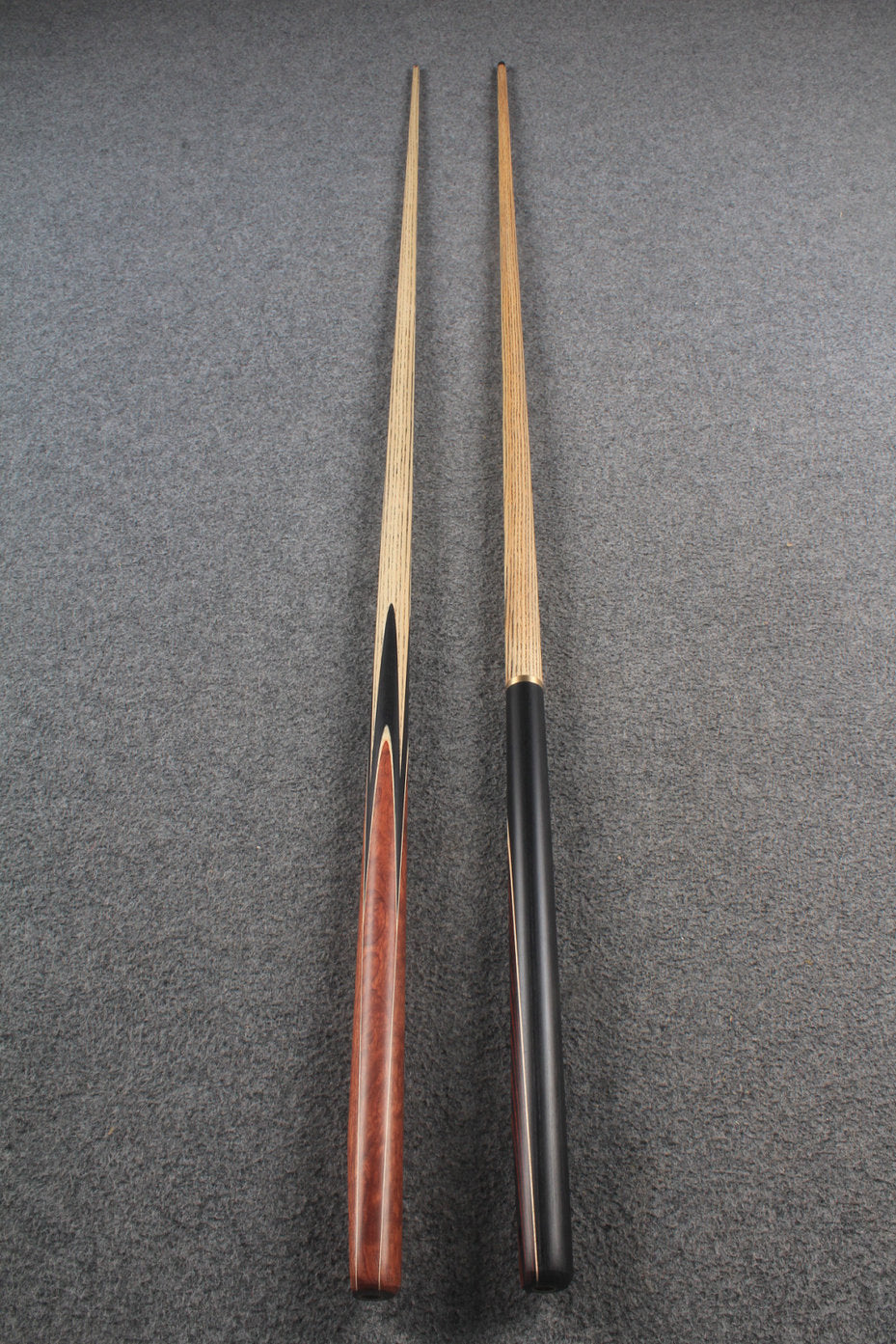 woods 1 piece handmade ASH english 8 ball  pool cue + break cue + case # 6105