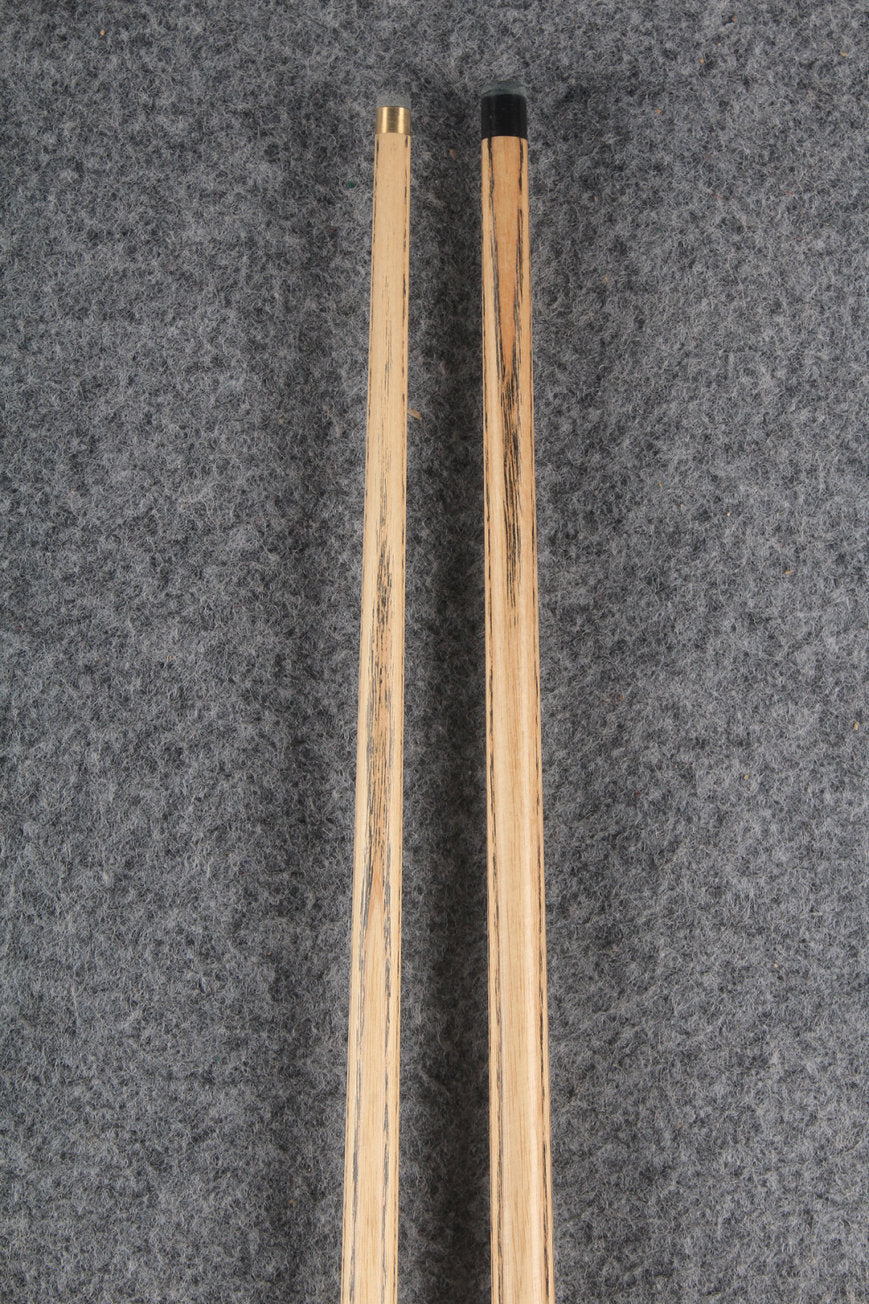 woods 1 piece handmade ASH english 8 ball  pool cue + break cue + case # 6106