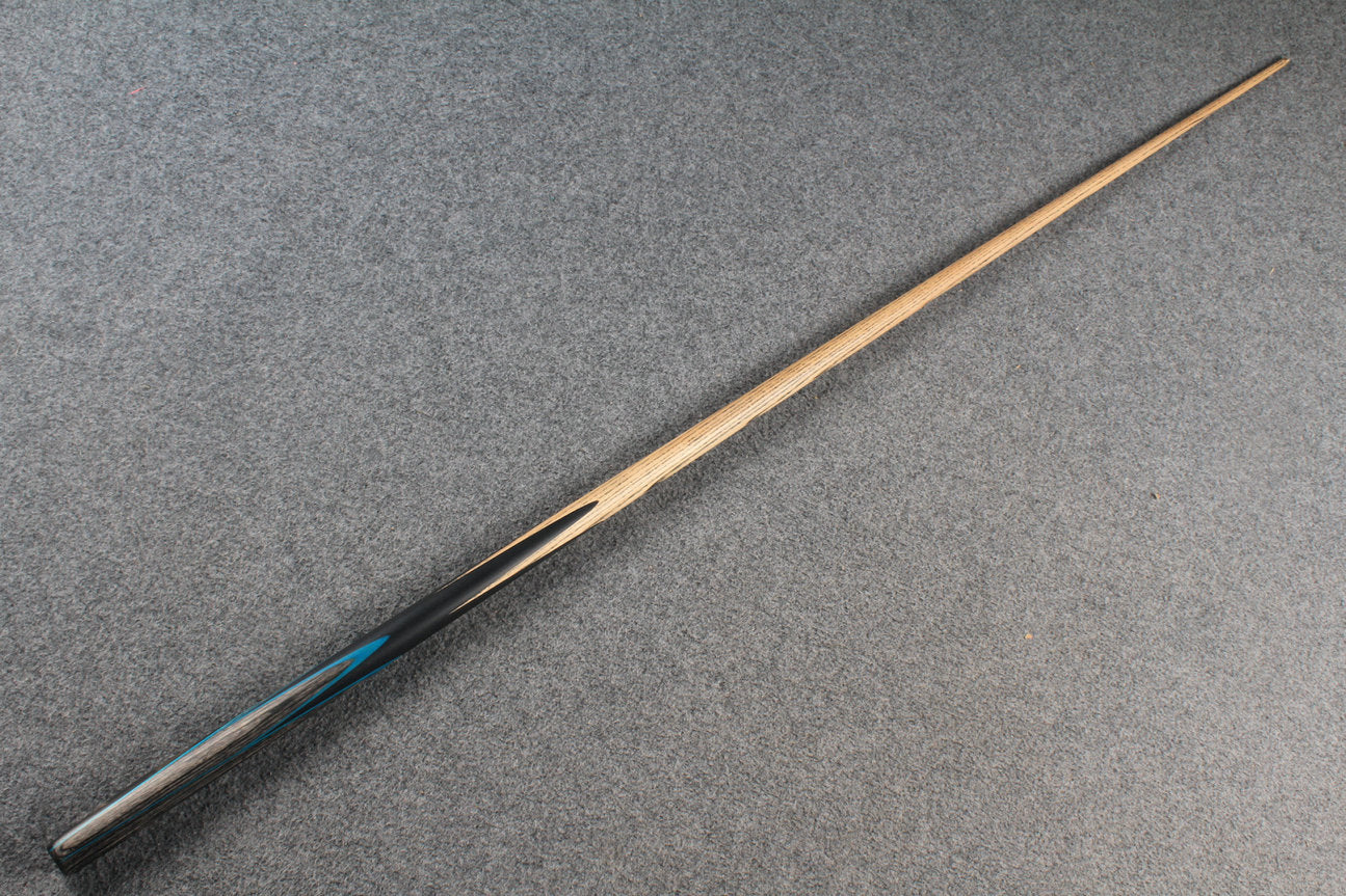 woods 1 piece handmade ASH english 8 ball  pool cue + break cue + case # 6108