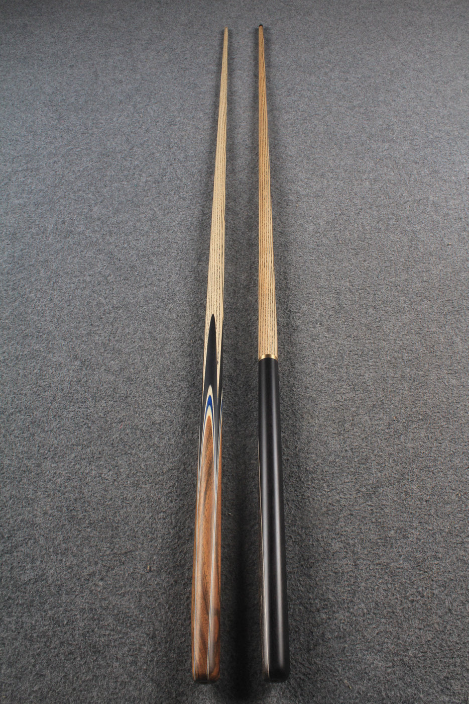 woods 1 piece handmade ASH english 8 ball  pool cue + break cue + case # 6110