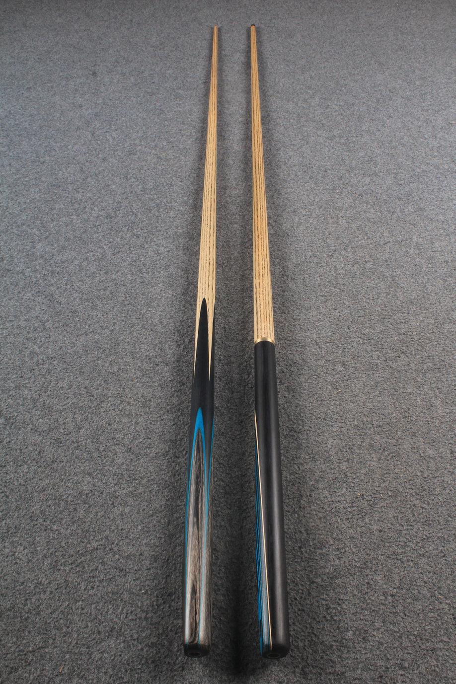 woods 1 piece handmade ASH english 8 ball  pool cue + break cue + case # 6116