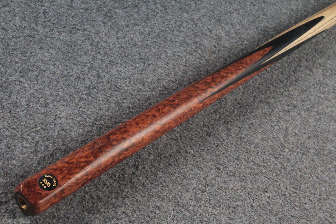 ★★★ 1 piece ash english pool cue Bubinga Kevazingo Wood # 6133