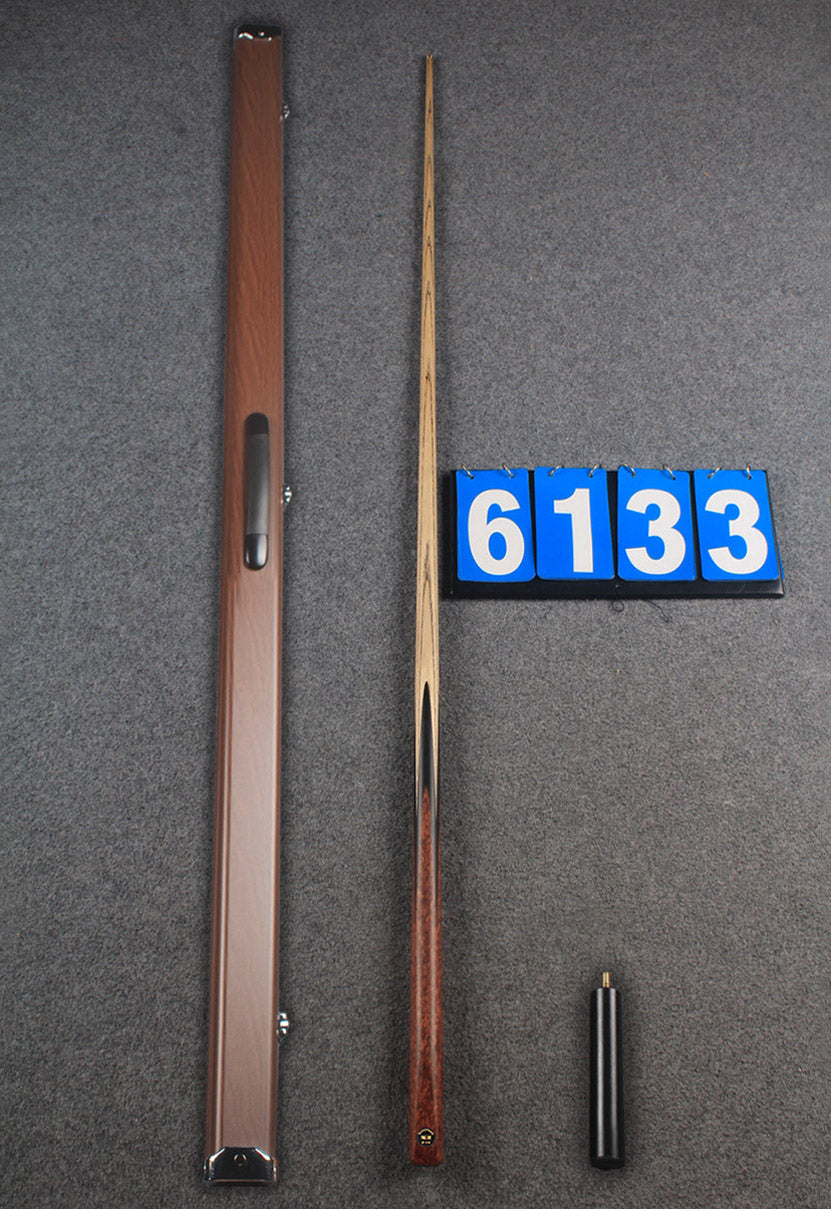 ★★★ 1 piece ash english pool cue Bubinga Kevazingo Wood # 6133