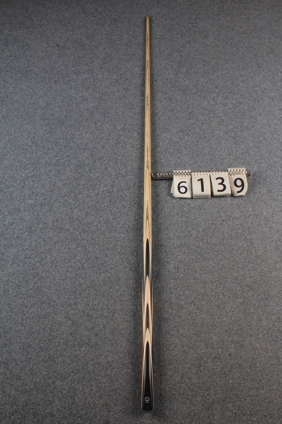 woods 1 piece handmade ash snooker / pool cue # 6139
