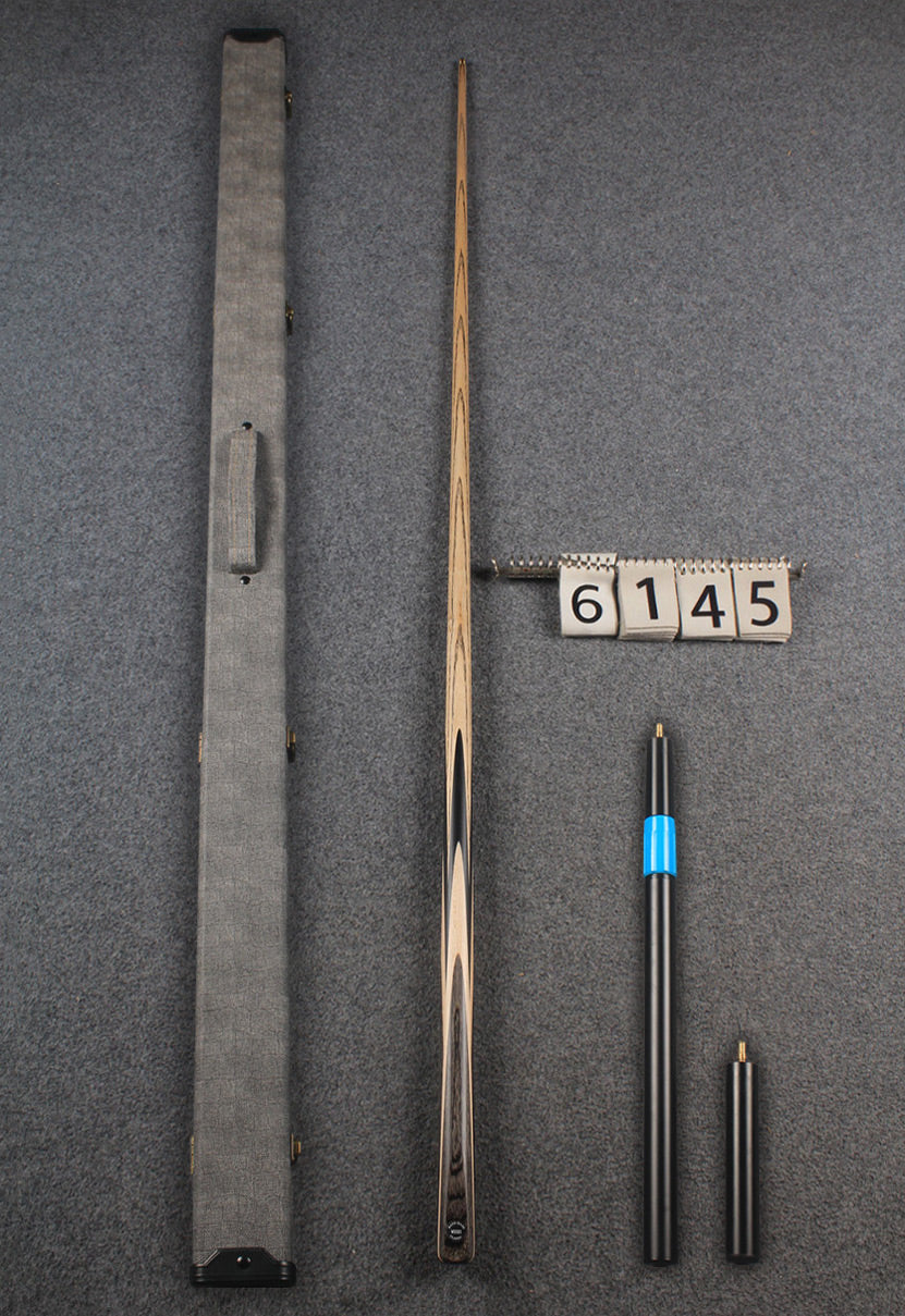 woods 1 piece handmade ash snooker / pool cue # 6145