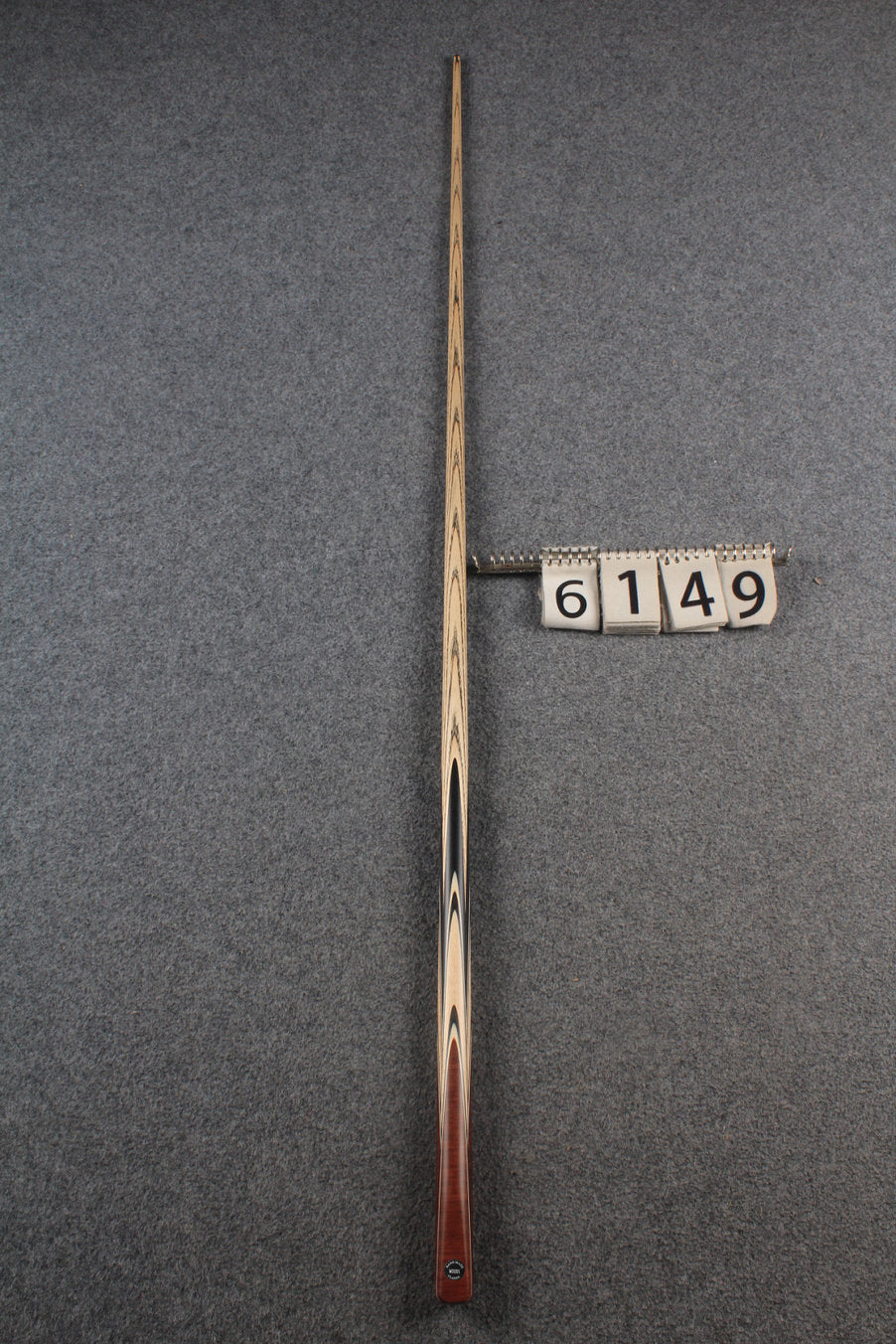 woods 1 piece handmade ash snooker / pool cue # 6149