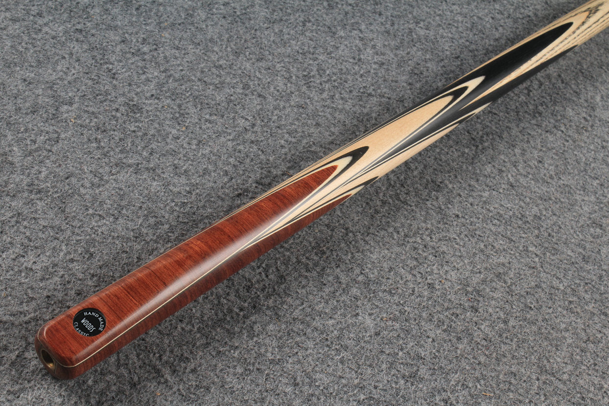 woods 1 piece handmade ash snooker / pool cue # 6149