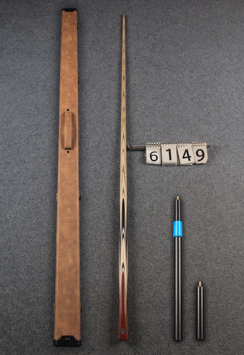 woods 1 piece handmade ash snooker / pool cue # 6149