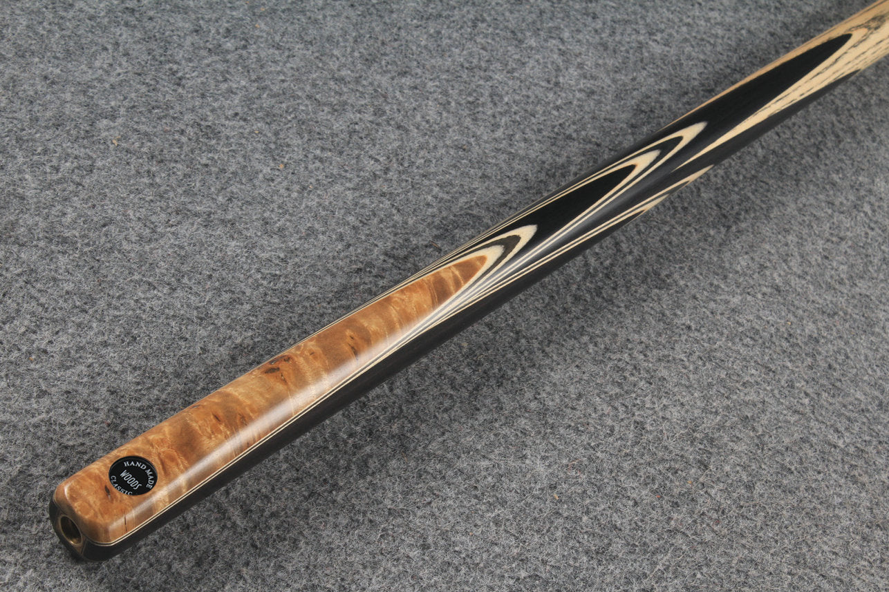 woods 1 piece handmade ash snooker / pool cue # 6160