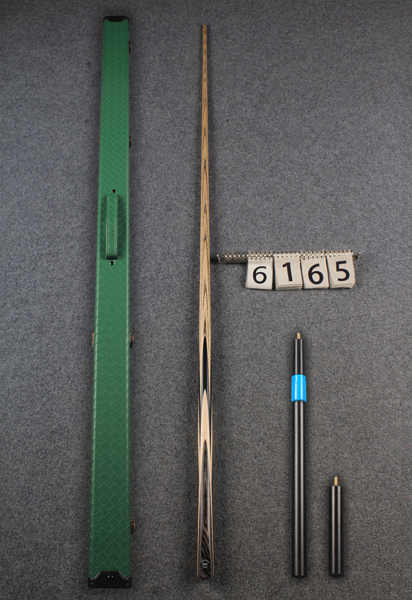 woods 1 piece handmade ash snooker / pool cue # 6165