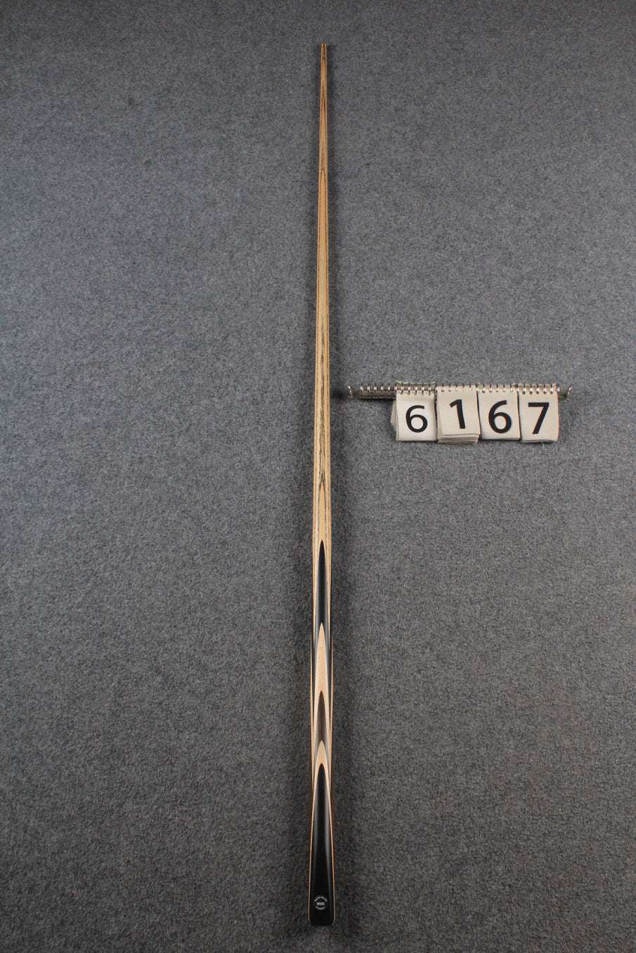 woods 1 piece handmade ash snooker / pool cue # 6167