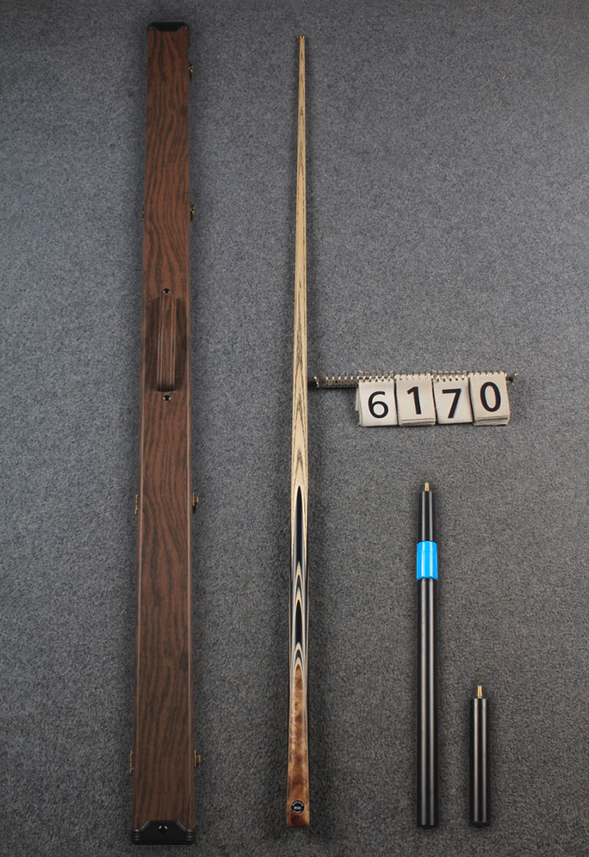 woods 1 piece handmade ash snooker / pool cue # 6170